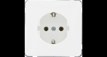PEHA Standaard | wandcontactdoos | inbouw | met randaarde | wit