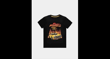 The Fast And The Furious Heren Tshirt -2XL- Hot Flames Zwart