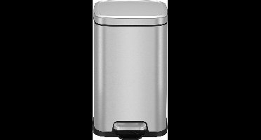 EKO - Stella pedaalemmer 12 liter - Stainless steel - mat RVS - Prullenbak