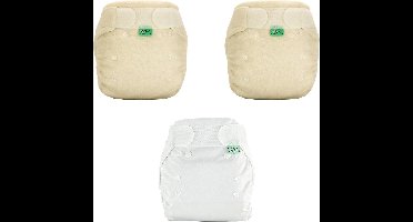 TotsBots Bamboozle Stretch wasbare nachtluiers  - 2 stuks + overbroekje - Maat 3 (>16 kg)