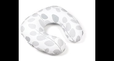 Doomoo Softy - Klein Voedingskussen - Biologisch Katoen - 150 cm - Leaves Grey