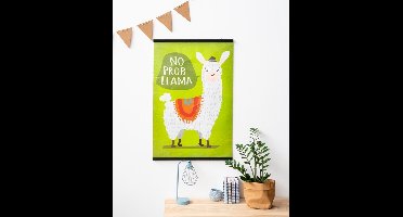 Posterhanger 50 cm - Hout - Zwart - Magnetisch ophangsysteem