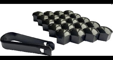 Wielmoerkapje Wielbout Kap kapjes Zwart 17 Stuks 20MM