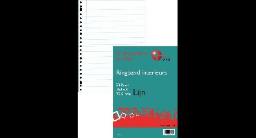 Benza - Ringband interieur A4 - Schrijfpapier Lijn - 23 ringen - 250 vel