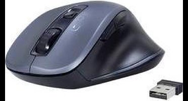 Renkforce Ergonomische muis Bluetooth, Radiografisch Optisch Grijs 7 Toetsen 1600 dpi Ergonomisch