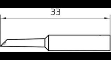 Weller Xnt Gw Soldeerpunt Afgeschuind 45Â° Grootte Soldeerpunt 2 Mm Lengte Soldeerpunt: 33 Mm Inhoud: 1 Stuks