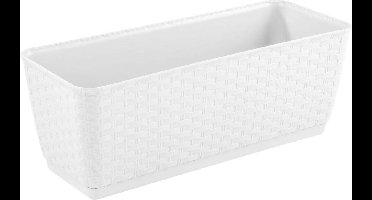 Hangende bloempot met haken Ratolla balkon wit