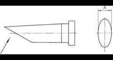 Weller LTBB Soldeerpunt Ronde vorm lang afgeschuind Grootte