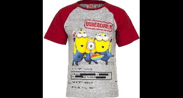 Minions t shirt geel/wit maat 92/98