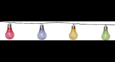 RTM Lighting Solar Feestverlichting 190cm met 10 lampjes -Warm Wit -Tuinverlichting