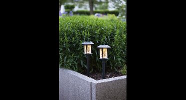 RTM Lighting Solar Priklamp -Zwart -Set van 2 -32CM -Zonne-Energie