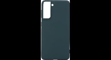 Shop4 - Geschikt voor Samsung Galaxy S21 Plus Hoesje - Zachte Back Case Mat Donker Groen