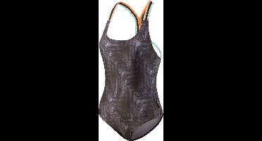 BECO badpak, B-cup, borst support, uitneembare pads, zwart/multi color, maat 38