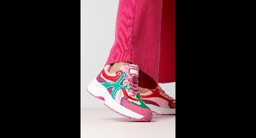 Mexx Sneaker Loyce Roze/groen - Maat 39
