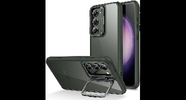 ESR Classic Kickstand Hoesje Transparant Groen Geschikt voor Samsung Galaxy S23