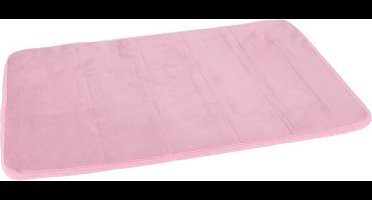 Gerimport Badmat - roze - sneldrogend - 40 x 60 cm - rechthoekig