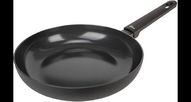Cosy&Trendy Full Black Wok - Ø28cm - PFAS-vrij – Inductie Wokpan - Vaatwasserbestendig – Snelle opwarming – Koudgrepen - Zonder deksel – Zwart non-stick