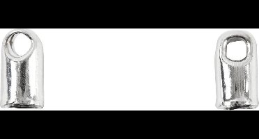 Eindkap, d 3,2 mm, verzilverd, 10 stuk/ 1 doos