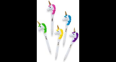Zebra Meisjes accessoires Zebra Pen UNICORN geel ONE