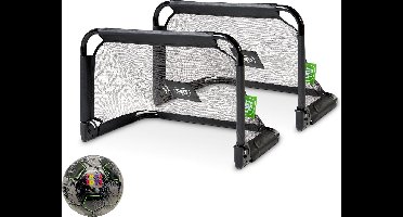 (2 stuks) Voetbaldoel EXIT Pico Goal 90x60x60cm + voetbal