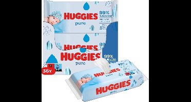 Huggies - Pure - Billendoekjes - 2016 babydoekjes - 36 x 56