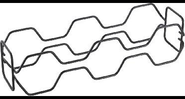 Metaltex - Wijnrek Hexagon - Flessenrek - 5 flessen - Wijnfleshouder - Zwart - 43x12x11 cm