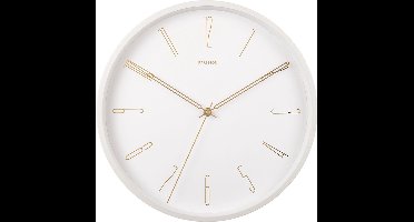 Karlsson Wandklok Belle - Wit - Ø35cm - Wandklok Scandinavisch,Modern