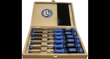 Kirschen 290.1108000 Steekbeitelset – 6-delig met 2-componenten handvat in beuken kist