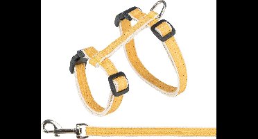 Trixie Kattentuig Met Riem Beige / Okergeel - 27-45 CM/13 MM 120 CM