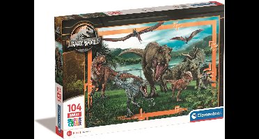 Clementoni - Kinderpuzzel - 104 Stukjes - Jurassic World - Puzzel Vanaf 6 Jaar