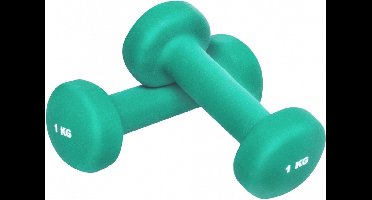 Gorilla Sports Dumbellset - Halterset - Aerobics - Vinyl - 2 kg (2 x 1 kg)