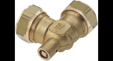 Bonfix messing knelknie met ontluchting 22mm