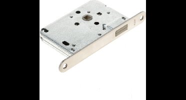 Loopslot met magnetische schoot, rvs voorplaat, doornmaat 50mm, exclusief sluitkom/sluitplaat