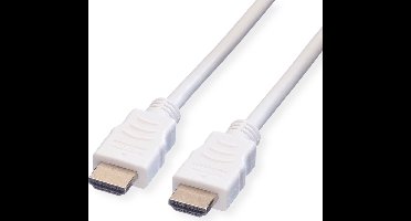 VALUE HDMI High Speed Cable met Ethernet M-M, wit, 10 m