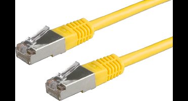 VALUE Patchkabel Cat.6 (Class E) S/FTP (PiMF), geel, 1 m