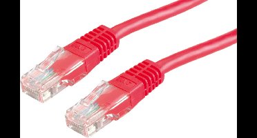 VALUE Patchkabel Cat.6 UTP (Class E), rood, 3 m