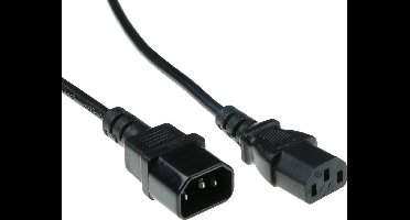 ACT Netsnoer C13 - C14 zwart 1,8 m AK5030