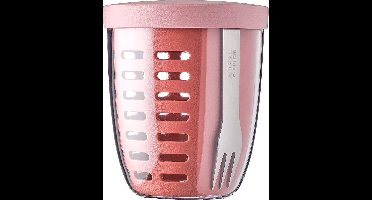 Mepal - Ellipse fruit & veggie pot - 600 ml - Incl. vorkje - Vivid mauve