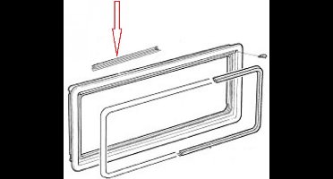 Dometic S4 Raam afdichtrubber buitenk/wand 5mtr