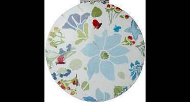Compact Make Up Spiegeltje Wit Gekleurde Bloemetjes en Lavendel Julie Dodsworth - 6,5cm