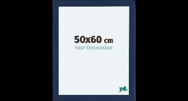 Your Decoration - Fotolijst 50x60 cm - MDF - Donkerblauw Geveegd - Como