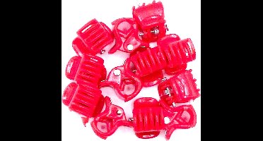 Haarklemmetjes mini rood
