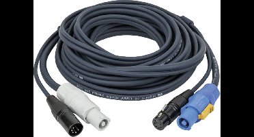 Combikabel DAP 93000 - PowerCON & 5-pin XLR DMX 0,75 m