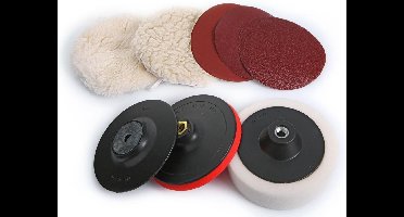 HBM 9 Dlg. Slijp schuur en polijstset voor op de haakse slijper