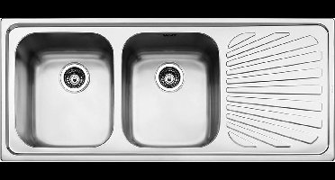 Smeg SP116D spoelbak Inbouwspoelbak Rechthoekig Roestvrijstaal