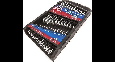 HBM 25 Delige Engelse Steek - Ringsleutelset