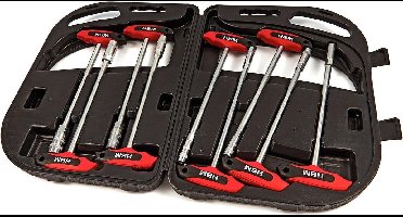 HBM 9 Delige T-Greep Dopsleutelset, Soksleutelset