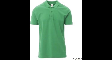 Payper Rome: Katoenen Piquet Polo Shirt Heren met Korte Mouwen en Parelmoer Knopen - Jelly Groen - 3XL