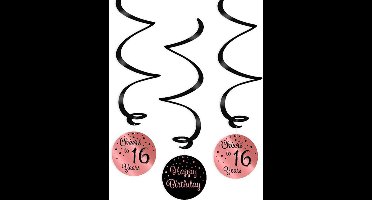 Paperdreams Swirlslingers roze/zwart 16