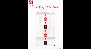 Hanging decoration rose/black - 80